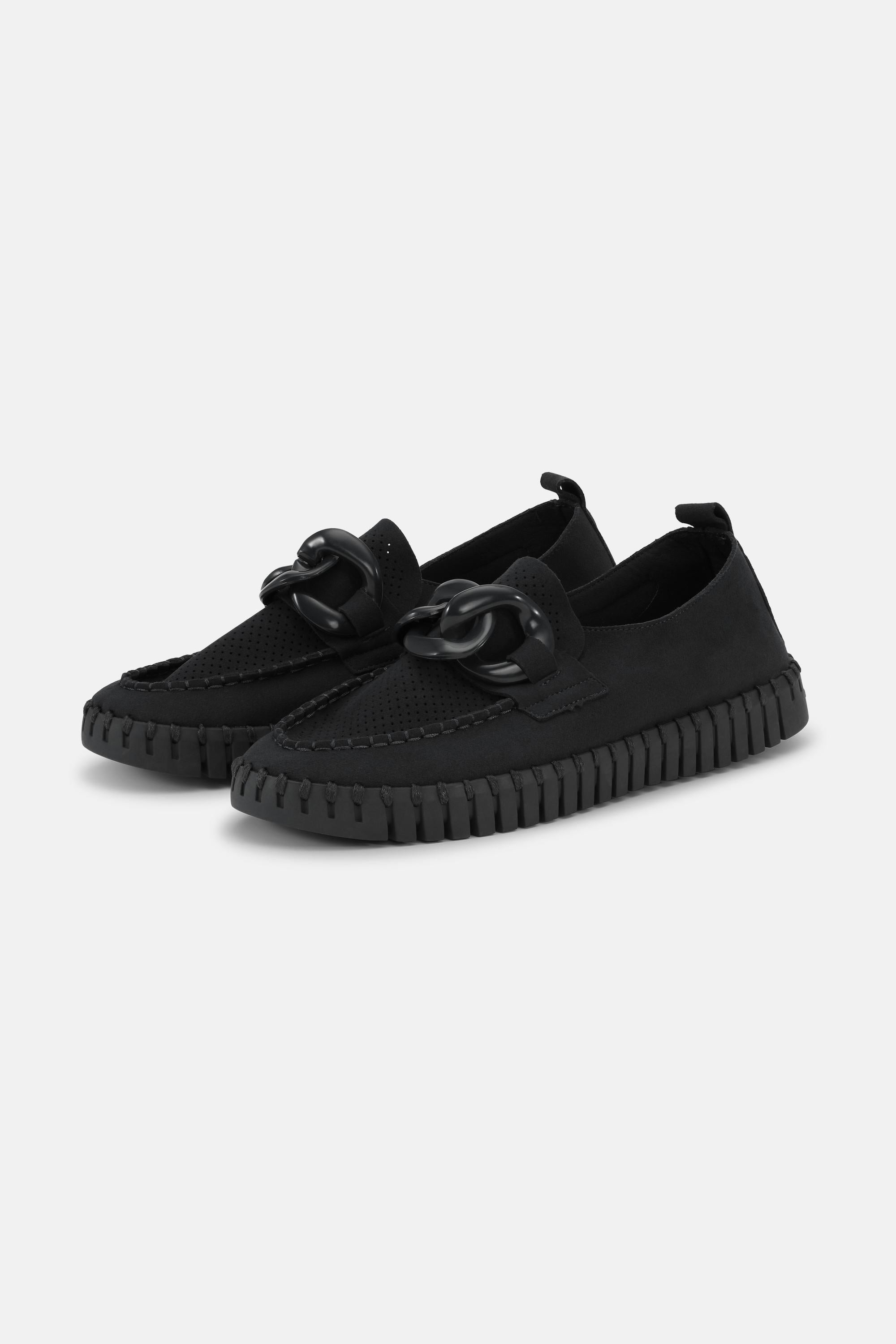 Loafers - Black Black